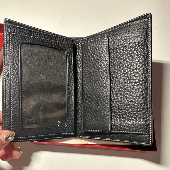 Salvatore Ferragamo Black Leather Wallet with 5 card holder+coin pocket - Picture 9 of 9